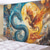 cheap Animal Tapestries-Fantasy Hanging Tapestry Phenix Dragon Wall Art Large Tapestry Mural Decor Photograph Backdrop Blanket Curtain Home Bedroom Living Room Decoration