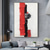 cheap Abstract Paintings-Large handmade white Red and black 3D textured abstract painting hand-painted hand painted modern abstract  oil painting Abstract Classic Modern painting wall art decoration