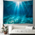 זול שטיחון חוף האוקיינוס-נוף אוקיינוס כחול טפסטי תלוי אמנות קיר טפסטי גדול קיר מראה תפאורה צילום רקע שמיכה וילון לבית חדר שינה סלון קישוט