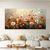 preiswerte Blumen-/Botanische Gemälde-handgemachtes Original buntes Blumengemälde Ölgemälde auf Leinwand abstrakte florale Wandkunst für Wohndekoration mit gespanntem Rahmen ohne Innenrahmen
