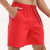 voordelige actieve herenshorts-Voor heren Atletische korte broek Korte broek Hardloopshorts Sportbroek Zak Trekkoord Elastische taille Effen Comfort Sneldrogend Korte Buitensporten Dagelijks Uitgaan Modieus Casual Zwart Rood