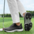 economico Scarpe da Golf da Uomo-scarpe da golf bianche da uomo con chiusura a cerniera, tomaia traspirante e suola ammortizzata per comfort e prestazioni sul campo