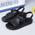 cheap Vacation Sandals-Men&#039;s Black Sports Sandals with Adjustable Strap and Breathable Design, Comfortable for Outdoor Activities, Casual Wear and Summer Travel