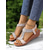 cheap Vacation Sandals-Sparkling T-Strap Sandals for Women – Comfortable and Stylish Wedge Sandals with Rhinestone Accents, Great for Casual Outings, Summer Parties and Special Occasions