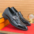 cheap Semi-Formal-Men&#039;s Patent Leather Burgundy Loafers with Crocodile Texture and Buckle Detail – Elegant Slip-On Shoes for Formal Occasions and Business Wear