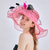 cheap Party Hats-Hats Organza Sun Hat Holiday Tea Party Cocktail Elegant Vintage Cute With Floral Headpiece Headwear