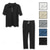 abordables Ensembles de t-shirts basiques pour hommes-Homme Ensembles T-shirt Survêtement Chemise de tennis Polo à fermeture éclair Manches courtes Zip quart Été Couleur Unie Gymnastique Occasionnel 2 pièces Vacances Tenue quotidienne Tenues de Sport