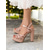 cheap Platform Sandals-Nude Platform Sandals for Women – Strappy High Heel Sandals with Buckle Detail, Trendy Footwear for Evening Outings and Special Occasions