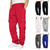 cheap Cargo Pants-Men's Cargo Pants Trousers Tactical Pants Drawstring Elastic Waist Multi Pocket Plain Wearable Daily Outdoor Camping &amp; Hiking Fashion Classic Black Red