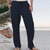 cheap Holiday-Men&#039;s Linen Pants Trousers Summer Pants Beach Pants Pocket Drawstring Elastic Waist Plain Comfort Breathable Vacation Daily Holiday Hawaiian Boho Black White