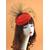 cheap Fascinators-Headdress Tulle Fedora Hat Wedding Elegant Vintage With Tulle Headpiece Headwear Fascinators Race Day Dress