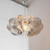 cheap Island Lights-Modern Eclectic Fish Silk Thread Winding Stainless Steel Frame Oval 1-Light Pendant Light for Living Room 110-240V