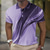 billige Geometrisk polo for menn-Herre Geometrisk Linje Vaffel poloskjorter Kortermet Poloskjorter Skjorter med krage Fritid Business Casual utendørs treningsklær Dagligdagstøy 3D-utskrift Knapper Sommer Svart Blå Lilla