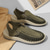 voordelige Vakantiesandalen-Heren bruine instapsandalen voor buiten met gevlochten details, casual stijl voor zomer- en strandactiviteiten