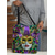 abordables Bolsos de mano y tote-Bolso de mano de lujo con estampado de máscara de carnaval: bolso de hombro vibrante inspirado en el festival, bolso de compras espacioso y duradero, perfecto para carnaval, fiestas y uso diario