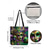 abordables Bolsos de mano y tote-Bolso de mano de lujo con estampado de máscara de carnaval: bolso de hombro vibrante inspirado en el festival, bolso de compras espacioso y duradero, perfecto para carnaval, fiestas y uso diario