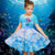 cheap 3D Cartoon Dress-Girls&#039; 3D Graphic Mermaid Dress Short Sleeve Summer Spring Vacation Daily Holiday Princess Beautiful Sweet Kids 4-12 Years Casual Dress A Line Dress Knee-length Regular Fit