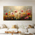 preiswerte Blumen-/Botanische Gemälde-handgemachtes Original buntes Blumengemälde Ölgemälde auf Leinwand abstrakte florale Wandkunst für Wohndekoration mit gespanntem Rahmen ohne Innenrahmen