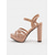 cheap Platform Sandals-Nude Platform Sandals for Women – Strappy High Heel Sandals with Buckle Detail, Trendy Footwear for Evening Outings and Special Occasions