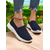 cheap Women's Sneakers-Slip-On Sneakers for Women – Breathable Woven Design with Comfortable Soles, Ideal for Spring and Summer Casual Outings