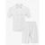 cheap Men&#039;s Tee Sets-Men&#039;s T-shirt Suits 2 Pieces Outfits Tee &amp; Shorts Short Sleeve Lapel Summer Plain Fashion Casual Buttons 2 Piece Jacquard Vacation Daily Wear Going out Black White Navy Blue Top Tee for Men