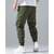 ieftine Pantaloni Cargo-Bărbați Pantaloni Cargo Jogger Pantaloni Talie elastică Multi Buzunare Simplu Purtabil Zilnic În aer liber Casual Negru Gri Deschis