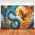 cheap Animal Tapestries-Fantasy Hanging Tapestry Phenix Dragon Wall Art Large Tapestry Mural Decor Photograph Backdrop Blanket Curtain Home Bedroom Living Room Decoration