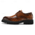 cheap Formal-Men&#039;s Brown Derby Shoes - Faux Leather with Crocodile Texture Embossing, Stylish and Versatile Footwear for Men, Ideal for Casual, Office and Everyday Wear