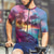 cheap Men&#039;s Jerseys-Men&#039;s Cycling Jersey Short Sleeve Bike Tee Tshirt Jersey with 3 Rear Pockets Mountain Bike MTB Breathable Quick Dry Anatomic Design Wicking Blue Purple Graphic Sports Clothing Apparel