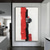 cheap Abstract Paintings-Large handmade white Red and black 3D textured abstract painting hand-painted hand painted modern abstract  oil painting Abstract Classic Modern painting wall art decoration