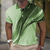 billige Geometrisk polo for menn-Herre Geometrisk Linje Vaffel poloskjorter Kortermet Poloskjorter Skjorter med krage Fritid Business Casual utendørs treningsklær Dagligdagstøy 3D-utskrift Knapper Sommer Svart Blå Lilla