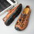 cheap Outdoor Sandals-Men&#039;s Brown Outdoor Sandals with Breathable Mesh and Adjustable Lacing System, Durable Sole - Perfect for Hiking, Camping and Summer Activities