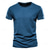 abordables T-shirts en Coton et Lin-Homme T-shirt T-shirt en bambou Manches courtes Col ras du cou Été Uni Mode Designer Basique Style Classique Vacances Rue Sortir Rose Vert. Orange + Blanc T-shirt haut de gamme pour homme