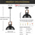 preiswerte Pendelleuchte-Industrielle Retro-Pendelleuchte aus Metall, Kronleuchter, moderner Bauernhausbalkon, Flur, dekorative Beleuchtungskörper, Nachttischlampe, schwarze Hängelampe, 1 Kopf, 110–240 V