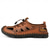cheap Outdoor Sandals-Men&#039;s Brown Outdoor Sandals with Breathable Mesh and Adjustable Lacing System, Durable Sole - Perfect for Hiking, Camping and Summer Activities