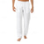 cheap Classic-Men&#039;s Linen Pants Trousers Summer Pants Beach Pants Pocket Drawstring Elastic Waist Plain Comfort Breathable Vacation Daily Holiday Hawaiian Boho Black White