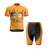 cheap Men&#039;s Clothing Sets-Men&#039;s Cycling Jersey with Shorts Short Sleeve Mountain Bike MTB Road Bike Cycling Yellow Orange Gray Graphic Bike Spandex Sports Graphic Clothing Apparel