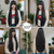 cheap Synthetic Trendy Wigs-Synthetic Wig kinky Straight Yaki Straight Layered Haircut With Bangs Machine Made Wig 32 inches A1 Synthetic Hair Women&#039;s Classic Comfortable Color Gradient Black