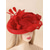 cheap Party Hats-Fascinators Tulle Sinamay Hat Wedding Elegant Vintage With Feather Headpiece Headwear Derby Hats Race Day Dress 2025