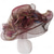 cheap Party Hats-Women Party Church Derby Top Hats Organza Sun Visor Cap Ladies Flowers Fascinators Big Wide Brim Fedoras