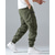 ieftine Pantaloni Cargo-Bărbați Pantaloni Cargo Jogger Pantaloni Talie elastică Multi Buzunare Simplu Purtabil Zilnic În aer liber Casual Negru Gri Deschis