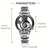 cheap Digital Watches-Fashion and Casual Music Note Notation Watch Stainless Steel Wristwatch for Men and Women Silver Watches