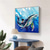voordelige Schilderijen van dieren-abstract blauw kunstwerk dier schilderij handgemaakt walvis schilderij op canvas extra groot abstract kunst dier schilderij oversized getextureerde walvis schilderij dier kunst groot canvas wandkunst