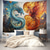 cheap Animal Tapestries-Fantasy Hanging Tapestry Phenix Dragon Wall Art Large Tapestry Mural Decor Photograph Backdrop Blanket Curtain Home Bedroom Living Room Decoration