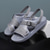 cheap Vacation Sandals-Men&#039;s Black Sports Sandals with Adjustable Strap and Breathable Design, Comfortable for Outdoor Activities, Casual Wear and Summer Travel