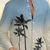 cheap Tropical Plants-Men&#039;s Coconut Tree Gradient Color Tropical Plants Shirt Summer Hawaiian Shirt Collarless Shirt Long Sleeve Hawaiian Resort Vacation Casual Holiday Summer Spring Standing Collar 3D Print Button Down