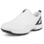 economico Scarpe da Golf da Uomo-scarpe da golf bianche da uomo con chiusura a cerniera, tomaia traspirante e suola ammortizzata per comfort e prestazioni sul campo