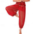 economico Accessori danza-costume da danza del ventre da donna pantaloni lanterna con monete spacchi laterali pantaloni harem lucidi con paillettes pantaloni arabi di Halloween