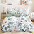 economico 100% cotone-set copripiumino floreale viola set di piante tropicali in cotone set di biancheria da letto di lusso in 3 pezzi morbido perfetto per la festa della mamma regalo decorazioni per la casa regalo twin completo king size copripiumino queen size