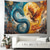cheap Animal Tapestries-Fantasy Hanging Tapestry Phenix Dragon Wall Art Large Tapestry Mural Decor Photograph Backdrop Blanket Curtain Home Bedroom Living Room Decoration